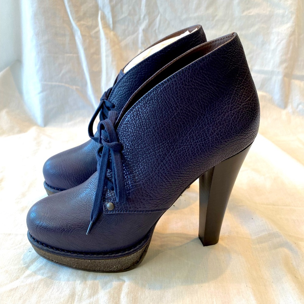 Bottega Veneta navy platforms